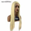 mh&hairworld 613 straight blonde lace front synthetic hair wigs