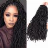 m&h hairworld nu locs crochet hair 18 inch long black soft godde